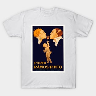 Ramos-Pinto Port Wine - Vintage Art Deco Advertising Poster T-Shirt